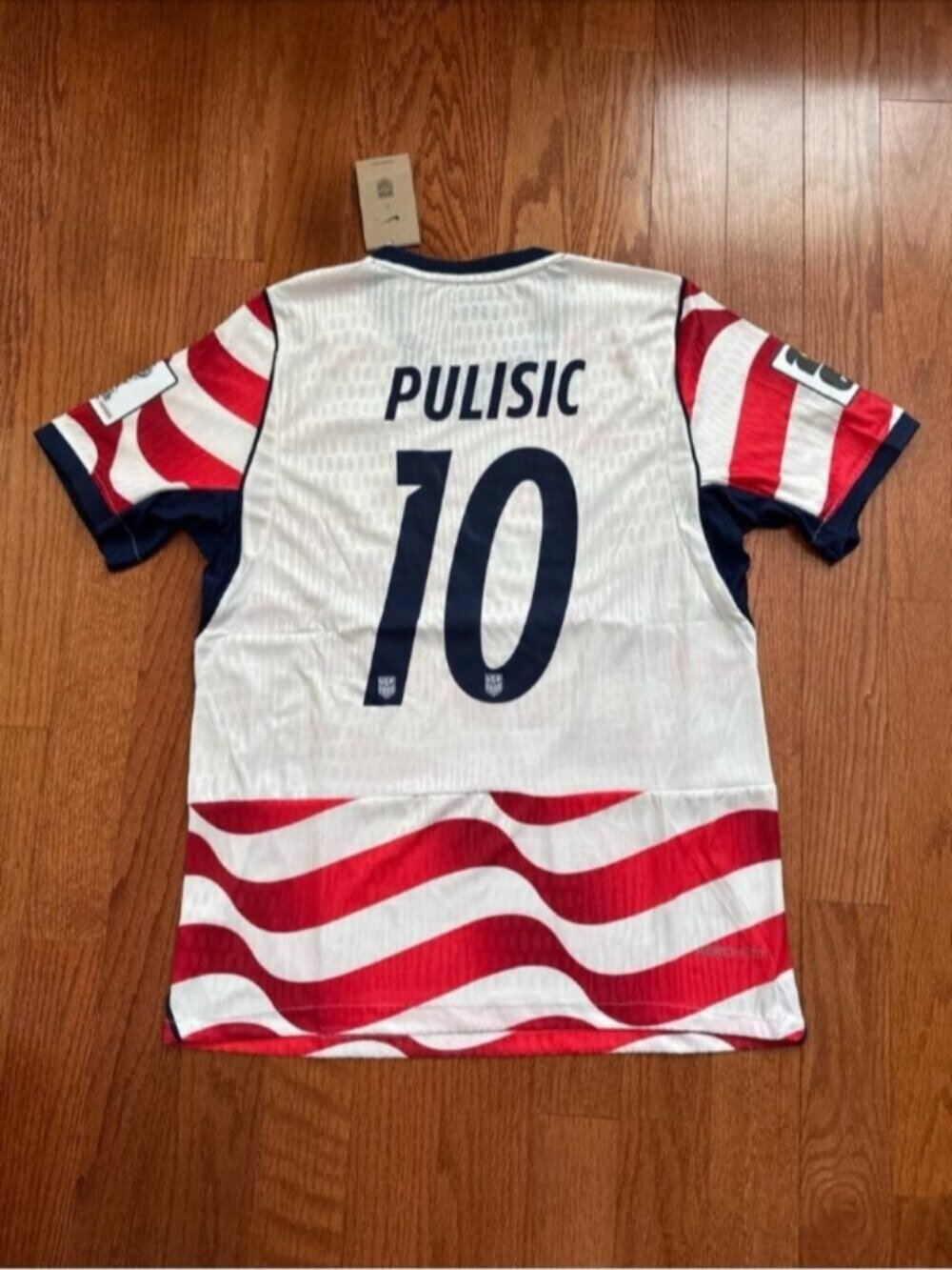 USA Home Soccer Jersey PLAYER VERSION Pulisic #10 World Cup 2026 - Picture 12 of 13